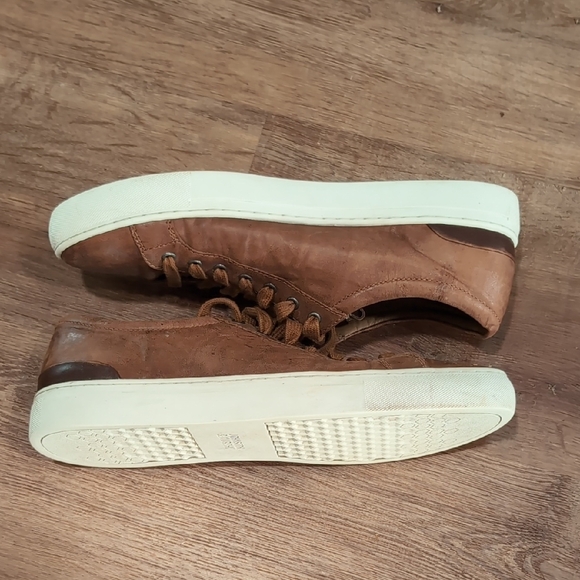 👞 Johnston & Murphy Men's Brown Leather Sneakers - Picture 5 of 10